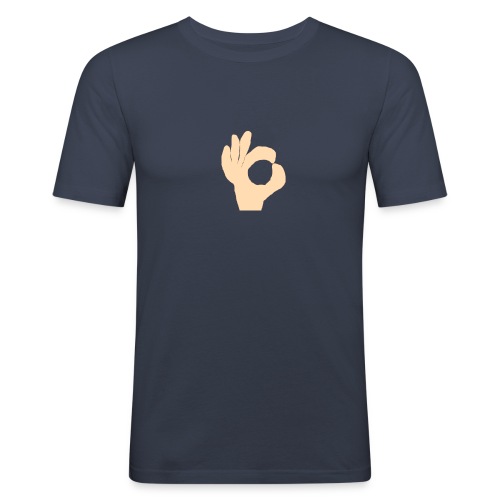 the hand - Mannen slim fit T-shirt