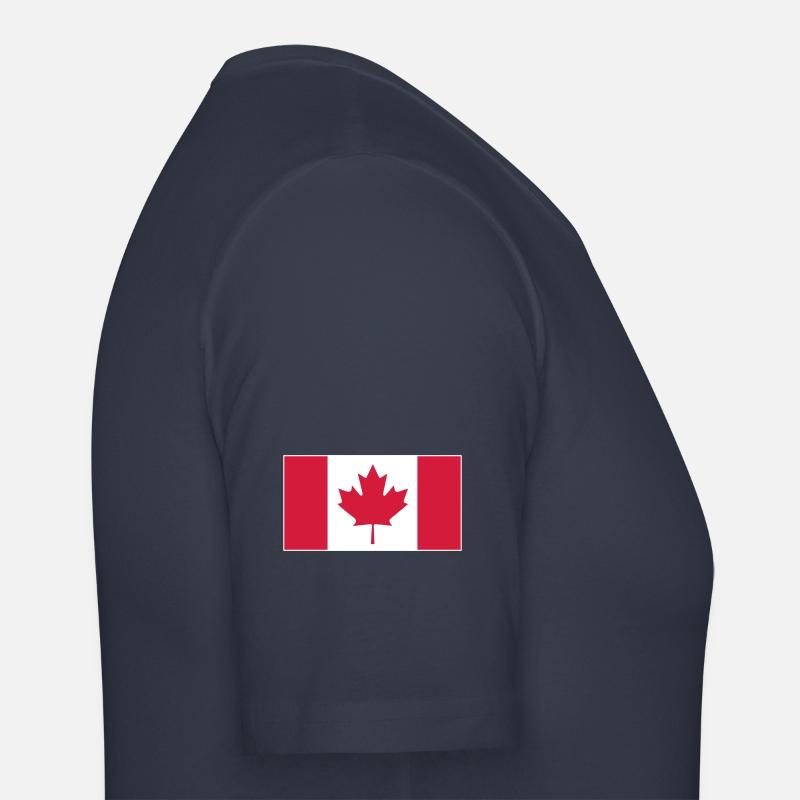 Drapeau du Canada - T-shirt près du corps Homme - bleu marine