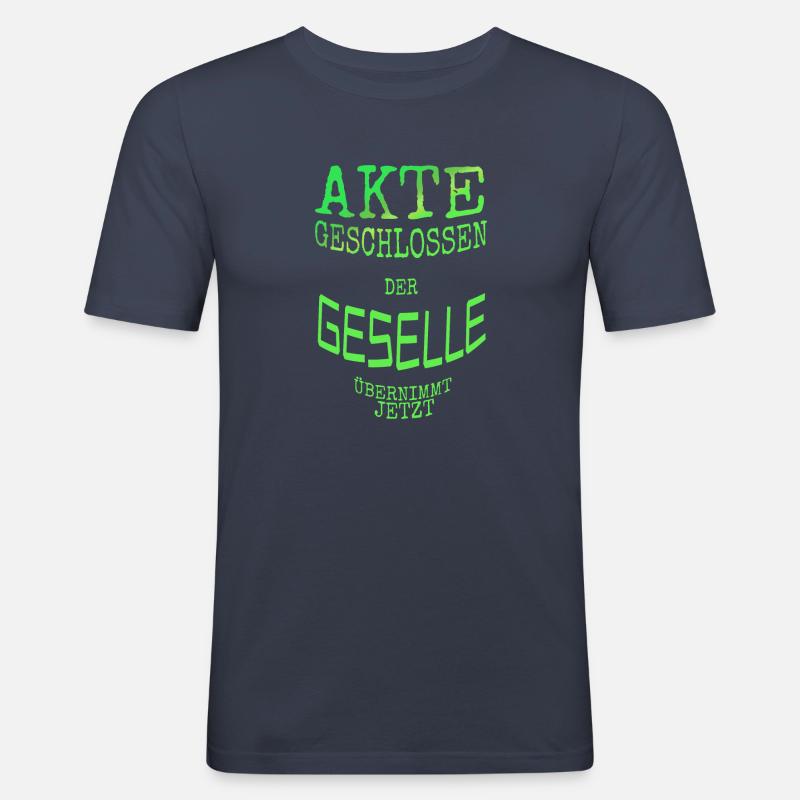 Compagnon - T-shirt près du corps Homme - bleu marine