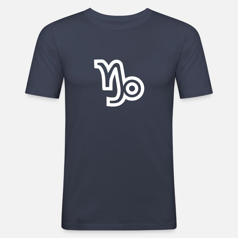 Steinbock - Männer Slim Fit T-Shirt - Navy