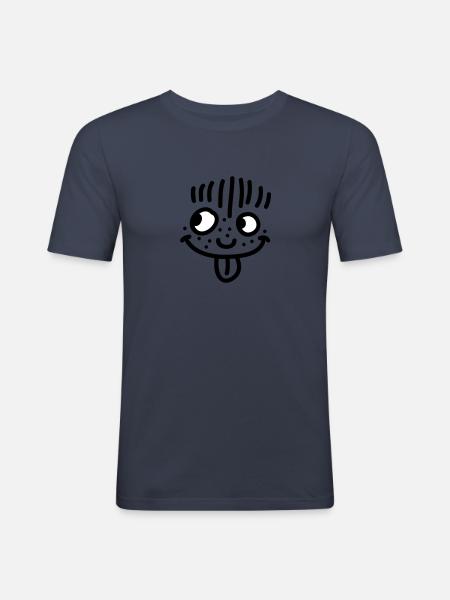 Child freckles - Men's Slim Fit T-Shirt - navy