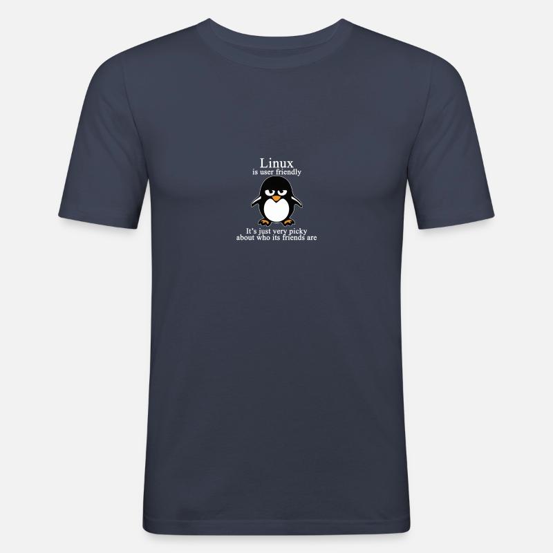 Programming Computer Science Gift · Friendly - Men's Slim Fit T-Shirt - navy
