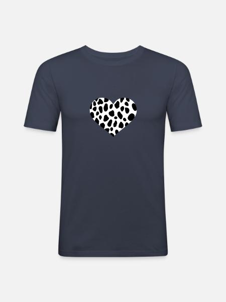 Dalmatian - Men's Slim Fit T-Shirt - navy