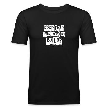 Bald bearers - Men's Slim Fit T-Shirt - black - Front - Nik (191cm)