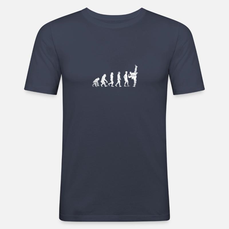 Karate Evolution Sport - Men's Slim Fit T-Shirt - navy