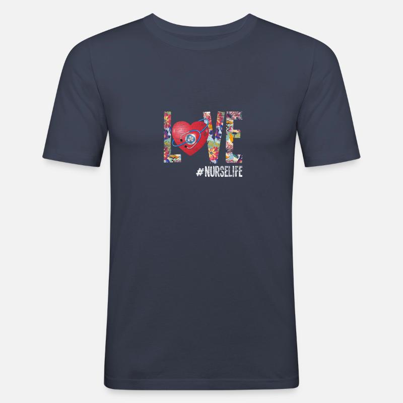 Krankenschwester - Männer Slim Fit T-Shirt - Navy