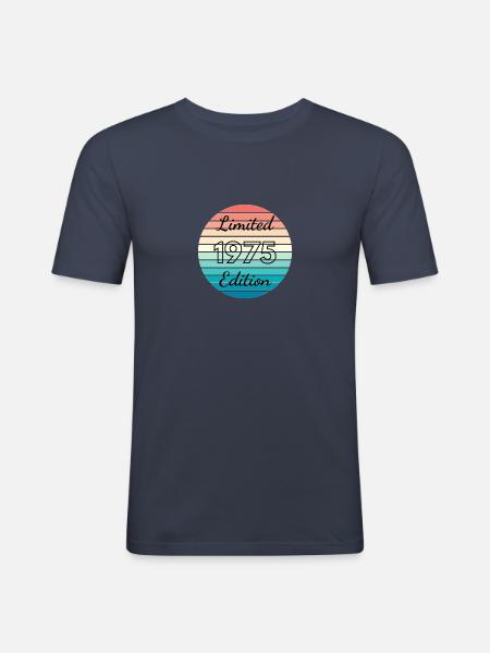 Limited edition 1975 - Men's Slim Fit T-Shirt - navy