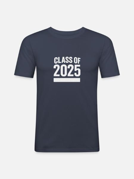 Class of 2025 - Männer Slim Fit T-Shirt - Navy
