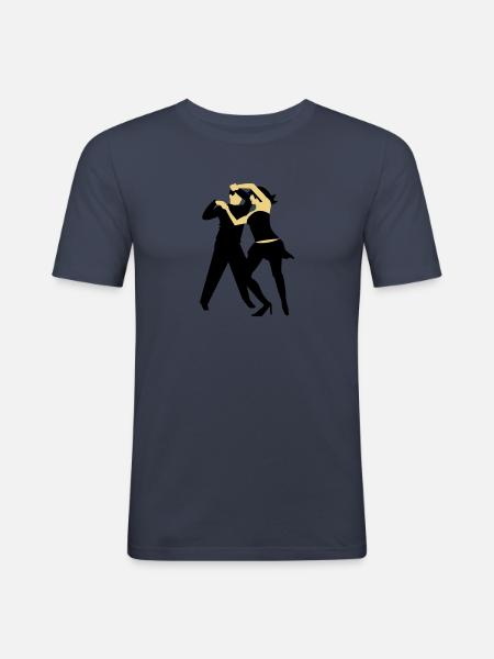 Salsa-dancer / salsa Tänzer (2c) - Men's Slim Fit T-Shirt - navy