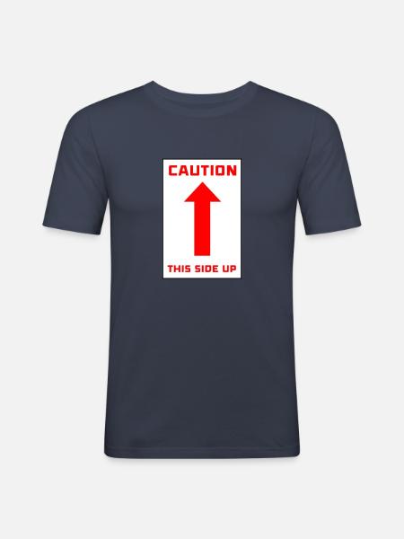 This Side Up - Männer Slim Fit T-Shirt - Navy