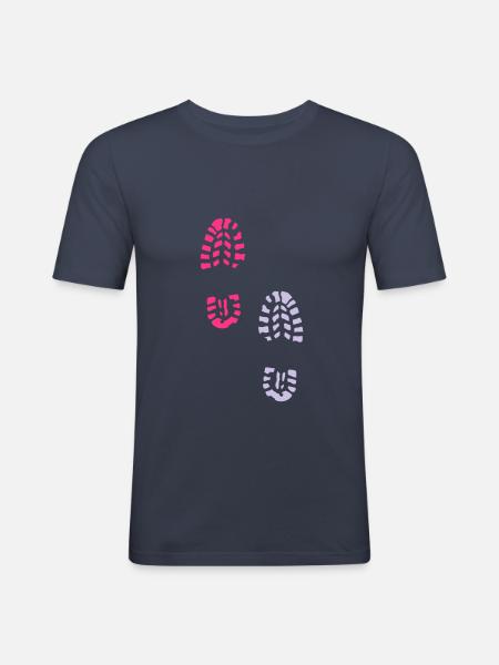 trace pas chaussure 232 - T-shirt près du corps Homme -