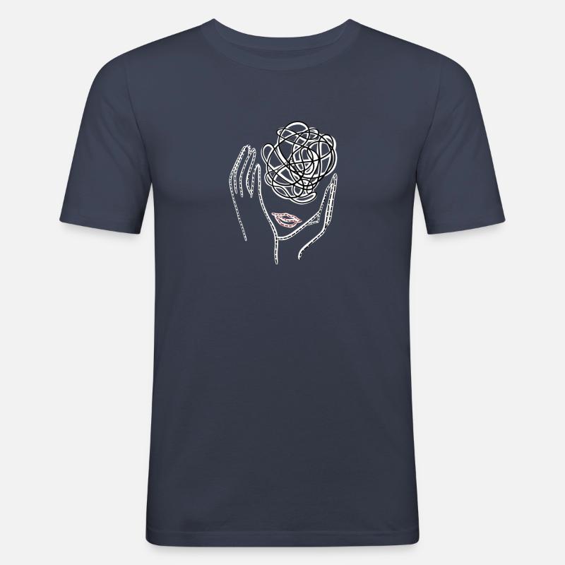 Verwechslung - Männer Slim Fit T-Shirt - Navy