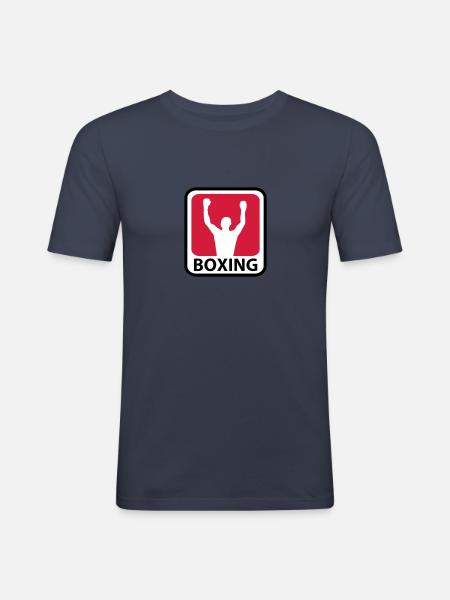Boxing - T-shirt près du corps Homme - bleu marine