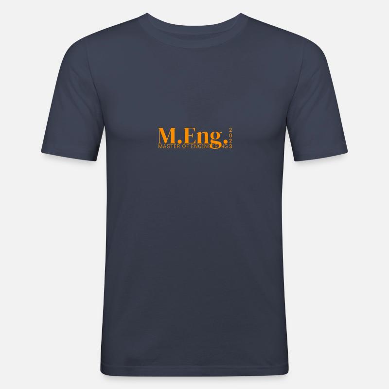 M.Eng. - MASTER OF ENGINEERING 2023 - Männer Slim Fit T-Shirt - Navy