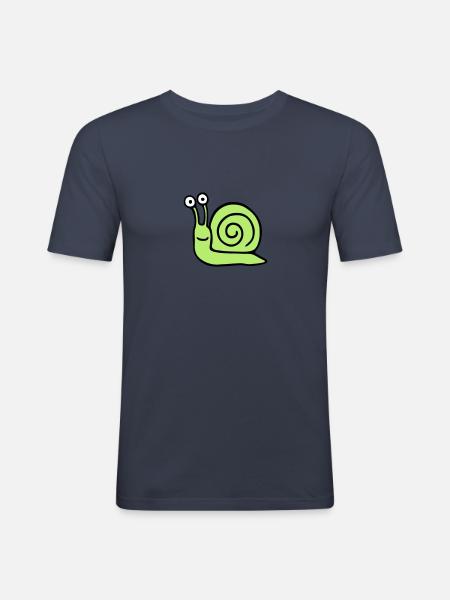 Schnecke 5.3 - Men's Slim Fit T-Shirt - navy