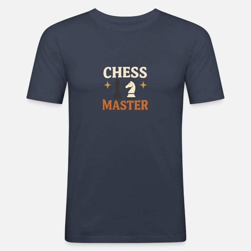 Chess master - Männer Slim Fit T-Shirt - Navy