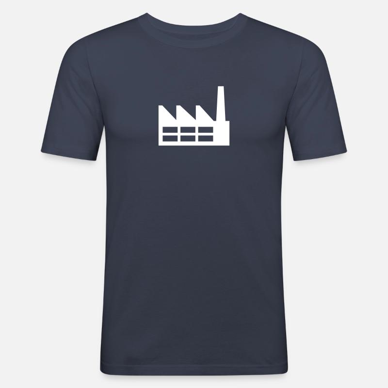Fabrik - Männer Slim Fit T-Shirt - Navy