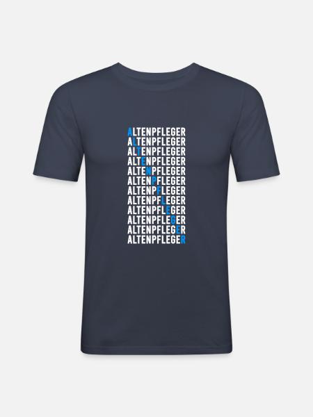 Altenpfleger - Männer Slim Fit T-Shirt - Navy