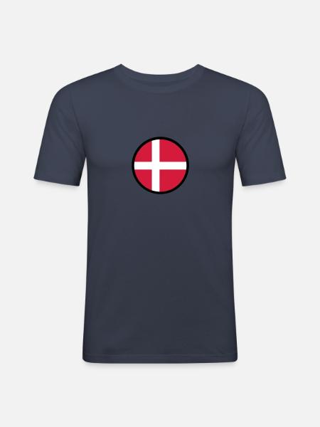 Marked By Denmark - Men's Slim Fit T-Shirt - navy