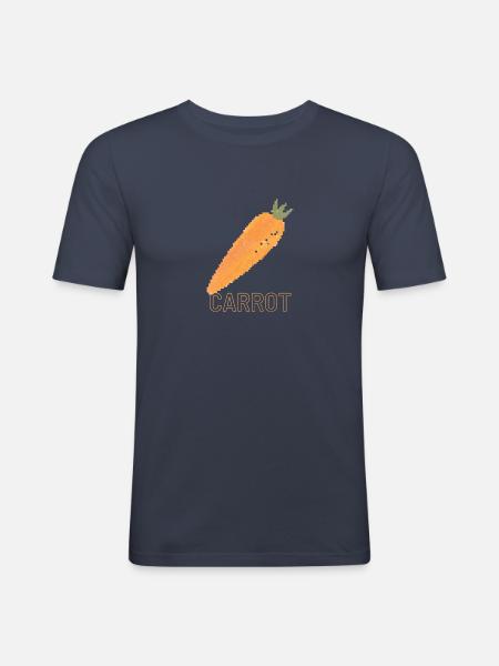 Carrot - Männer Slim Fit T-Shirt - Navy
