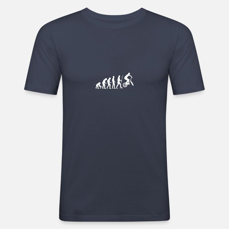 Evolution BMX - Männer Slim Fit T-Shirt - Navy