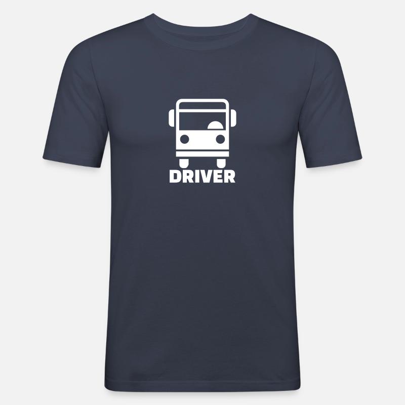 Busfahrer - Männer Slim Fit T-Shirt - Navy