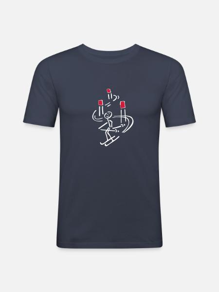 simple ski - Men's Slim Fit T-Shirt - 