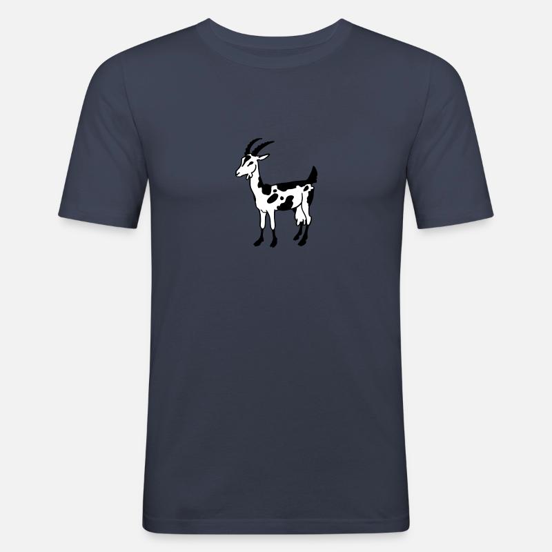 Goat - Men's Slim Fit T-Shirt - navy