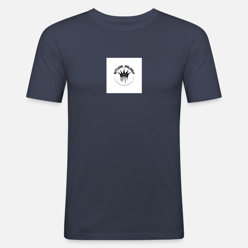 02A488EE 19F6 4F0B 8933 9C2903B9CC1D - Männer Slim Fit T-Shirt - Navy