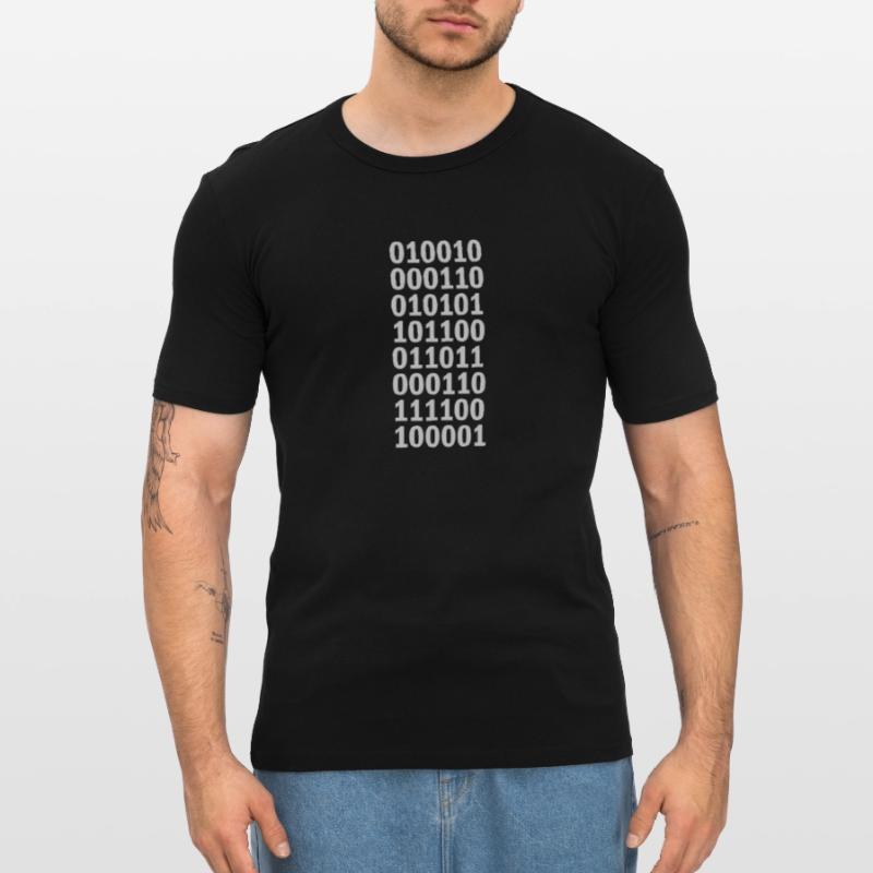 Binary Code Program Language Men's Slim Fit T-Shirt