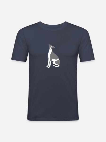 Whippet - Männer Slim Fit T-Shirt - Navy