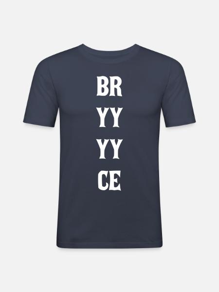 BR YY YY CE - T-shirt près du corps Homme - bleu marine