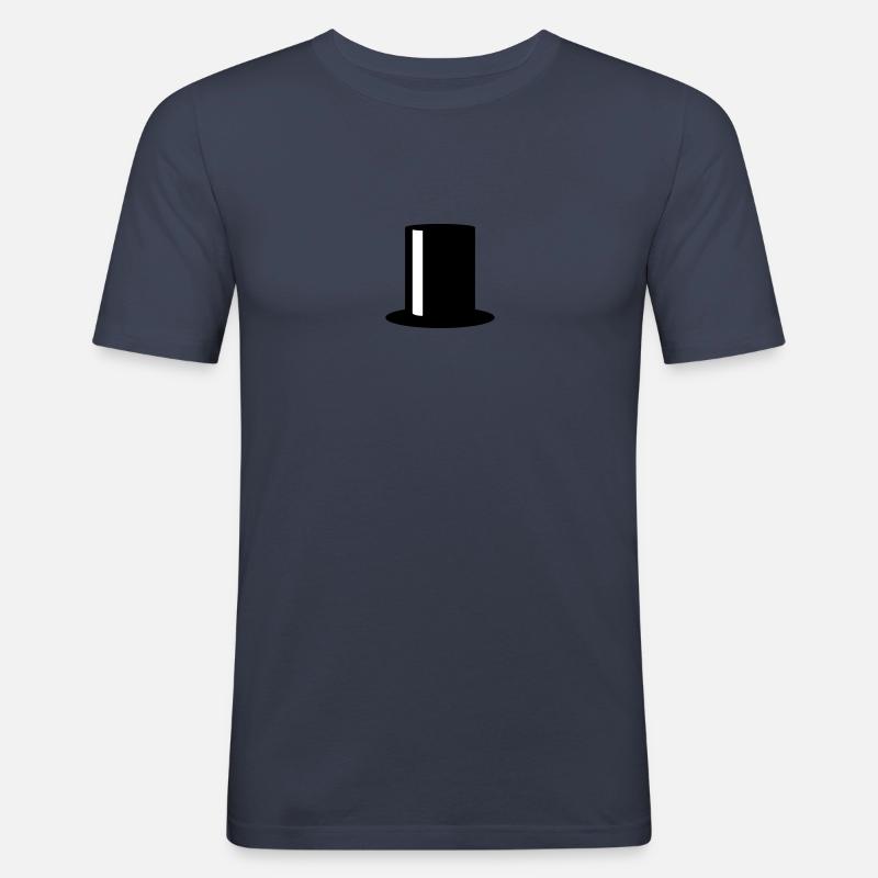 Top Hat - Männer Slim Fit T-Shirt - Navy