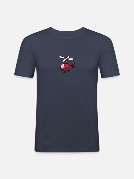 Helicopter - Men's Slim Fit T-Shirt - navy