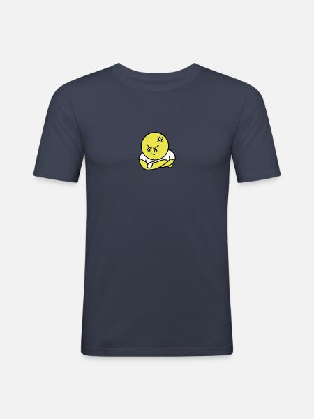 Offended Toon - Men's Slim Fit T-Shirt - navy