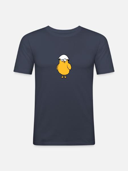 Crazy funny chicks - Men's Slim Fit T-Shirt - navy