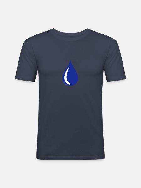 Tear - Men's Slim Fit T-Shirt - navy