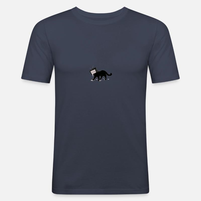 Kätzchen - Männer Slim Fit T-Shirt - Navy