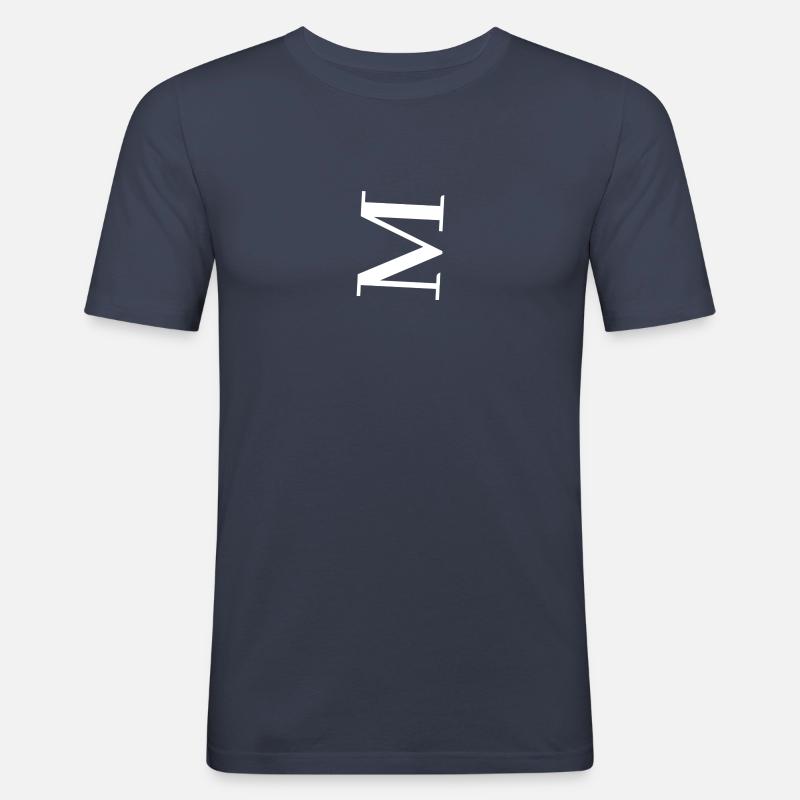 M - Männer Slim Fit T-Shirt - Navy