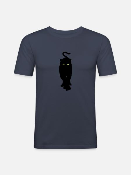 panthere2 - T-shirt près du corps Homme - bleu marine