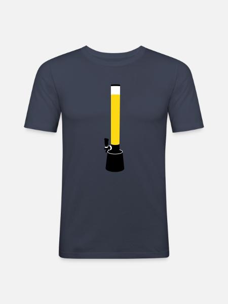 Biertower - Männer Slim Fit T-Shirt - Navy