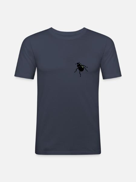 Scarabaeus Käfer / beetle (2c) - Men's Slim Fit T-Shirt - navy
