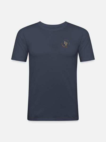 Feel your Vibes - Männer Slim Fit T-Shirt - Navy