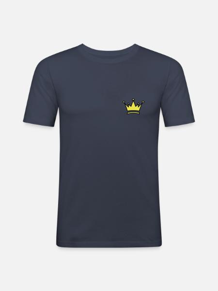krone - Männer Slim Fit T-Shirt - Navy