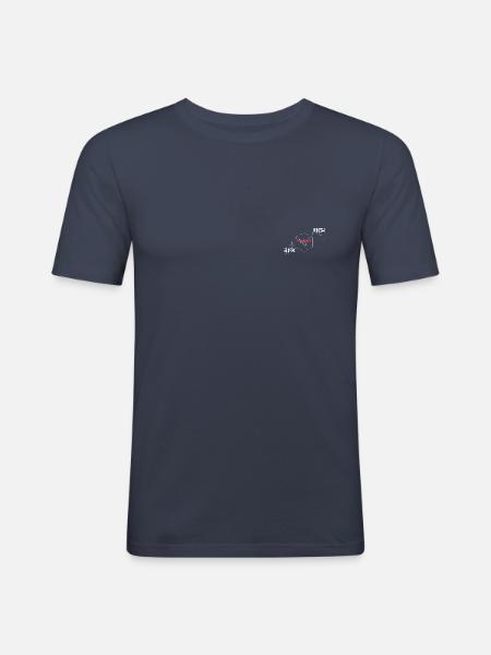 RISK RICH 1 - Männer Slim Fit T-Shirt - Navy