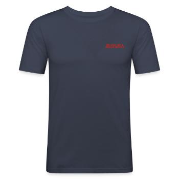 Helipad Fire & Rescue Service - Generic Range - Men's Slim Fit T-Shirt - navy - Front - Nik (191cm)