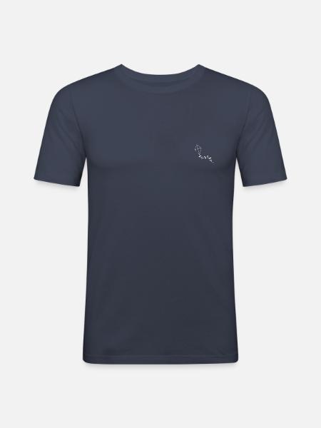 Drachen - Männer Slim Fit T-Shirt - Navy