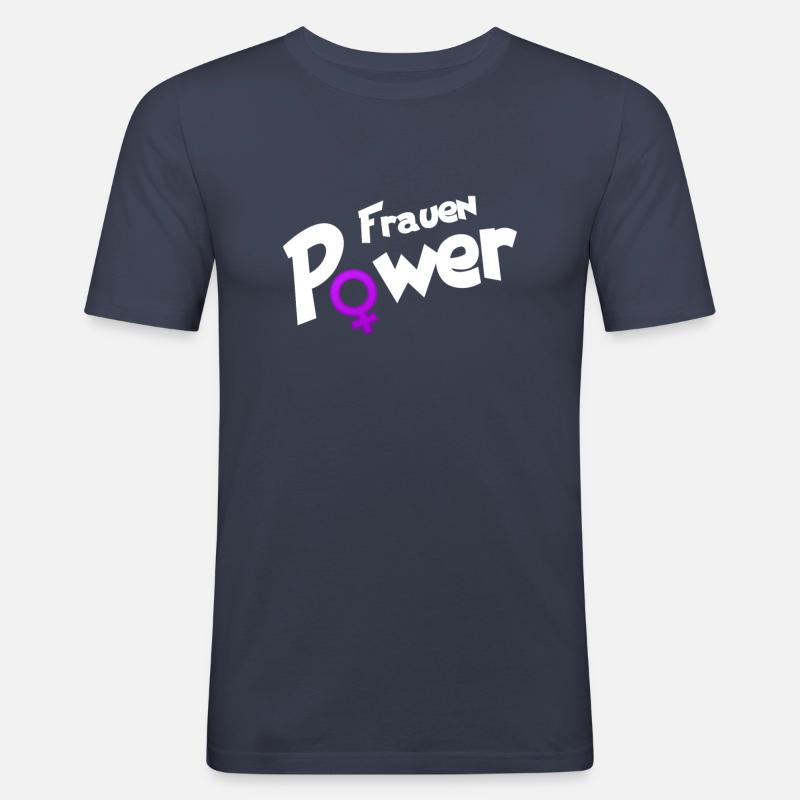 Frauen Power - Männer Slim Fit T-Shirt - Navy