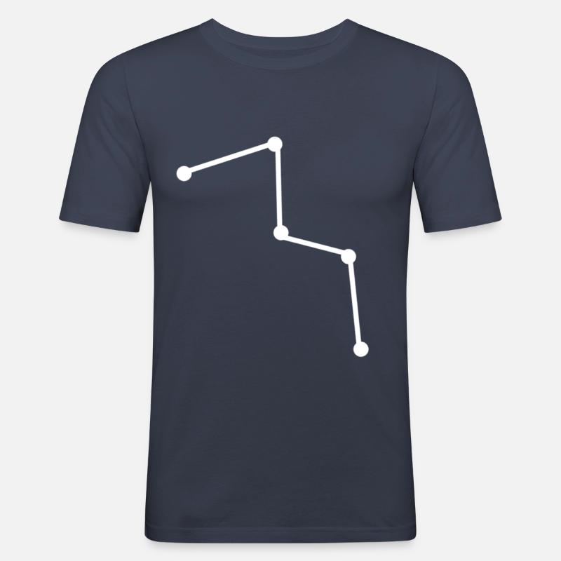 Costellazione di Cassiopea - Maglietta aderente da uomo - navy