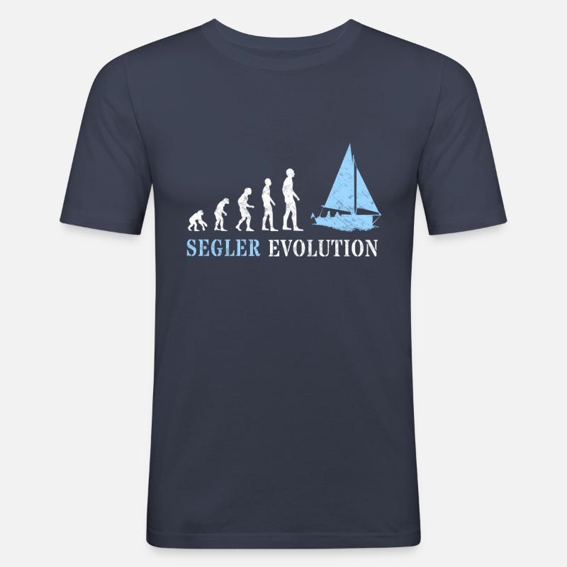 Sailing Evolution Sailor Evolution - Men's Slim Fit T-Shirt - navy